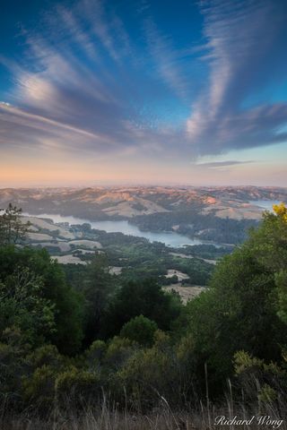 San Pablo Reservoir Overlook from Tilden Regional Park, Berkeley Hills, California