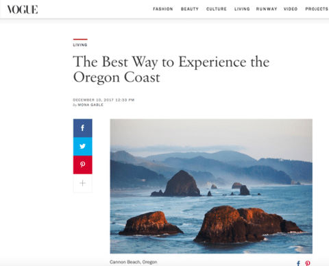 Vogue - Oregon Coast