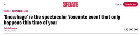 SFGate Interview - Yosemite Photography