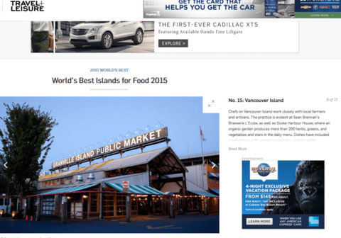 Travel + Leisure - Granville Island