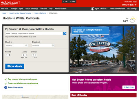 Hotels - Willits