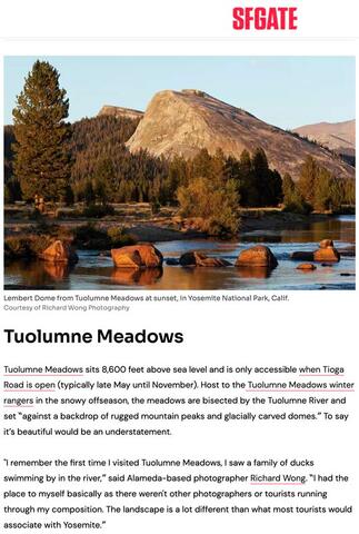 SFGate Interview - Richard Wong - Yosemite Sunsets