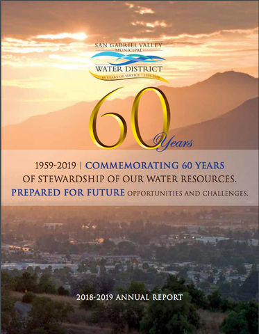 San Gabriel Valley Municipal Water District Annual Report Cover