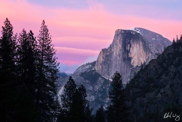 Half Dome and Sunset Clouds, Yosemite National Park, California, photo