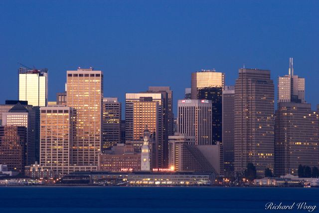 Downtown City Skyline, San Francisco, California, photo, northern california