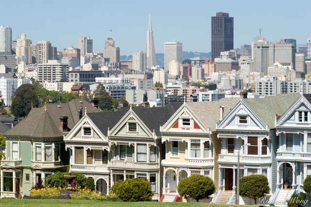 Alamo Square Postcard Row, San Francisco, California