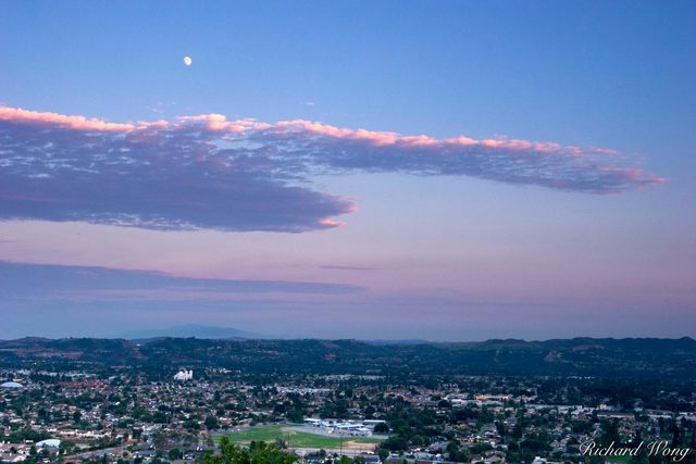 Moon Over San Gabriel Valley print