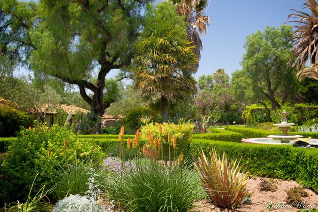 Mission San Buenaventura Garden print