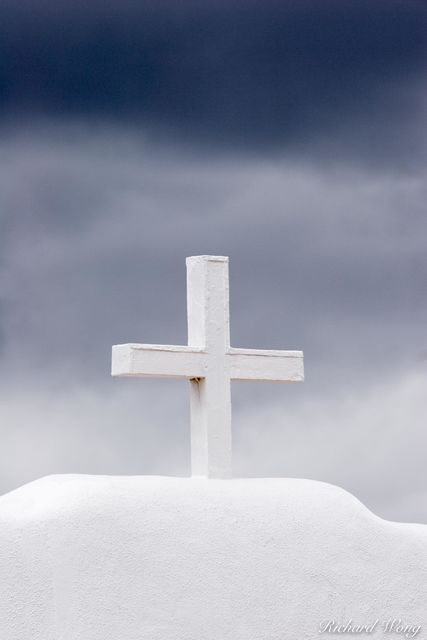 Christian Cross Atop St. Jerome Chapel, Taos Pueblo, New Mexico