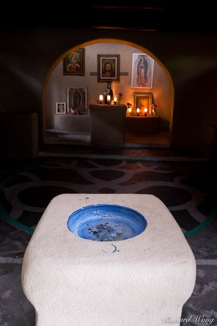 Capilla de Nuestra Senora de Guadalupe (Our Lady of Guadalupe Chapel) Interior at Old Town Plaza, Albuquerque, New Mexico