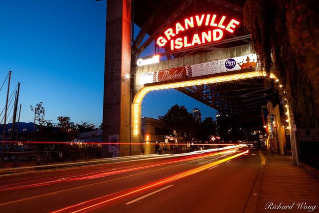 Granville Island at Night, Vancouver, Canada