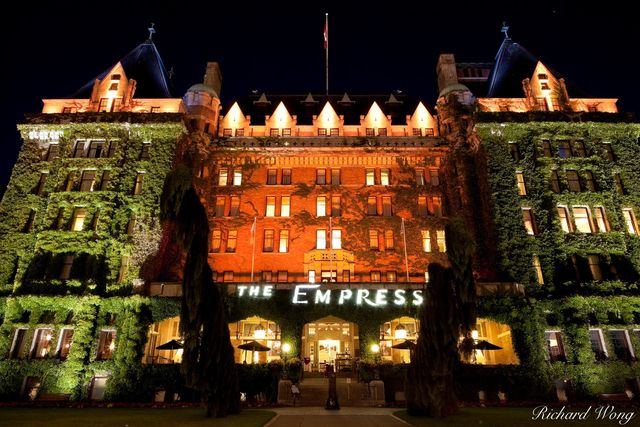 Empress Hotel at Night, Victoria, BC