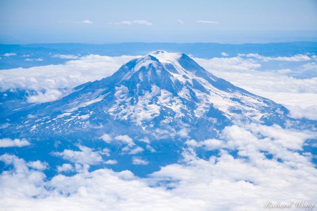 Mount Rainier Aerial print