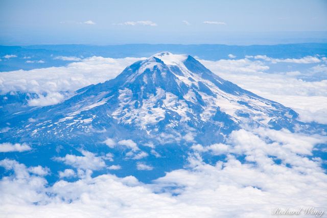 Mount Rainer Aerial Photo, Washington, USA, photo