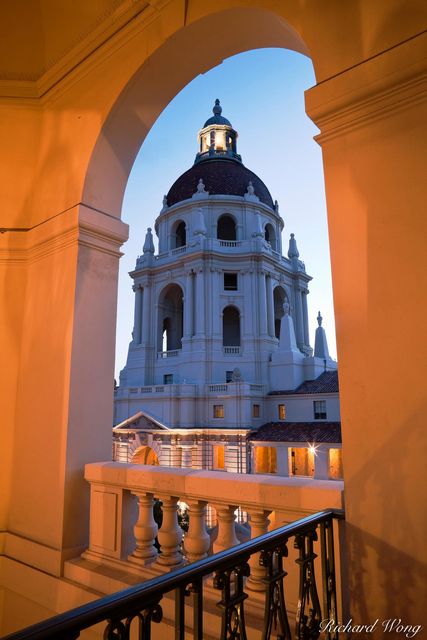 Pasadena City Hall Architecture, California