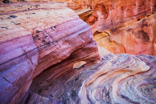 Rainbow Vista Colorful Sandstone, Valley of Fire State Park, Nevada, photo