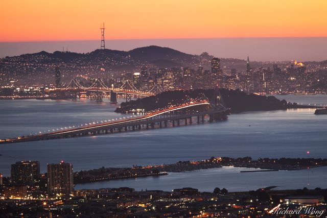 San Francisco Bay Area Scenic View from Berkeley Hills, Berkeley, California