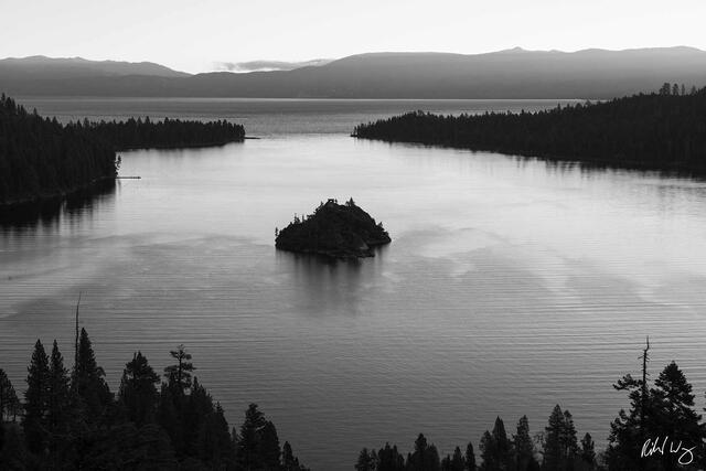 Emerald Bay Black & White print