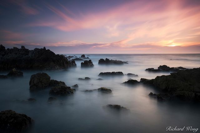 Pacific Grove Marine Gardens Park at Sunset, California, photo