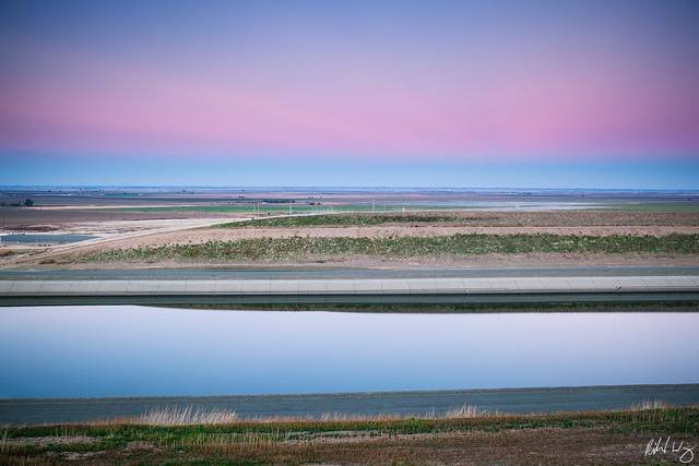 The California Aqueduct, San Joaquin Valley, California