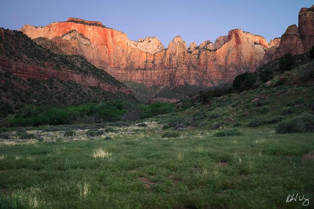 Towers of the Virgin at Sunrise, Zion Natoinal Park, Utah