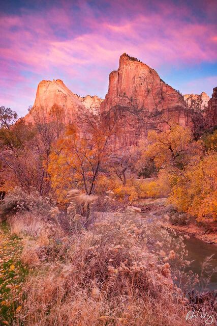 Court of the Patriarchs Sunrise, Zion National Park, Utah