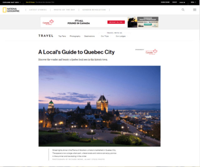 National Geographic - Quebec City