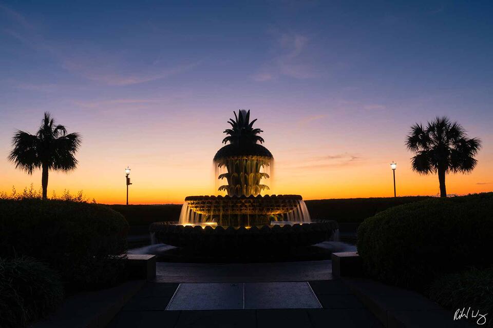 Pineapple Fountain at Joe Riley Waterfront Park, Charleston, South Carolina, photo