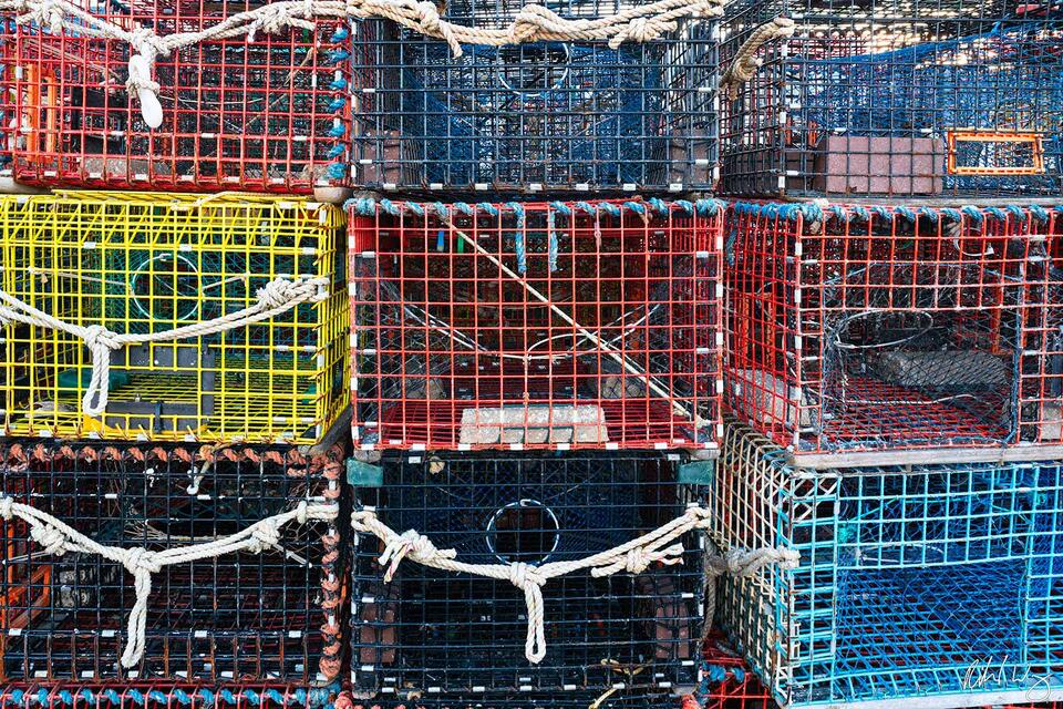Lobster Pots print