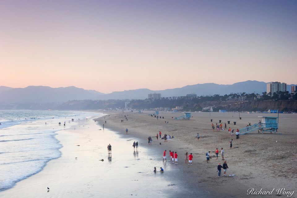 Santa Monica Beach print