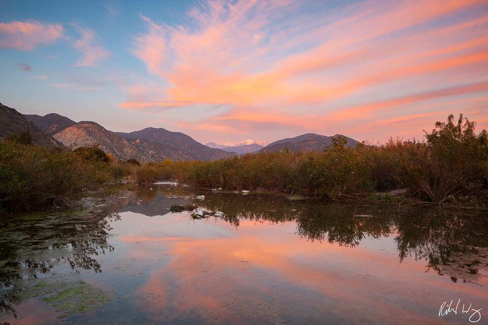Puddingstone Lake at Sunset, Frank G. Bonelli County Park, San Dimas, California