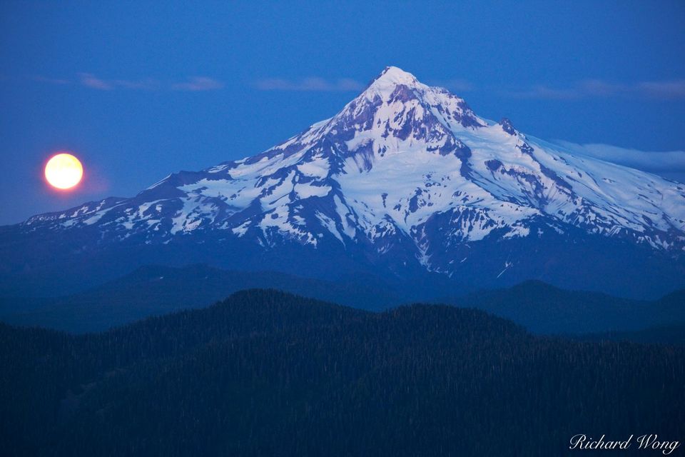 Mount Hood Moonrise print