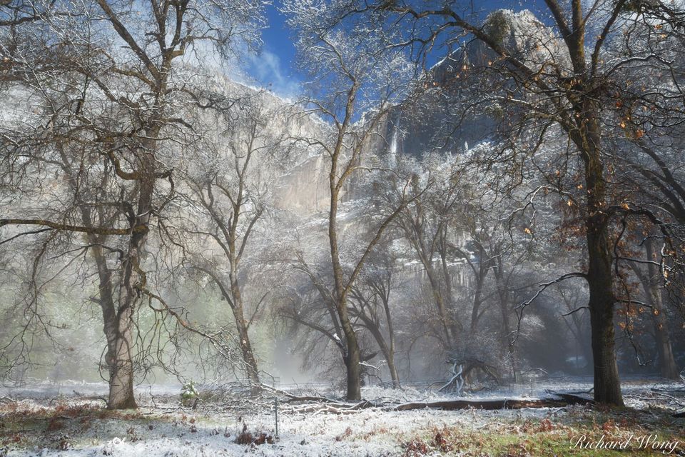 Yosemite Falls After Spring Snowstorm, Yosemite National Park, California