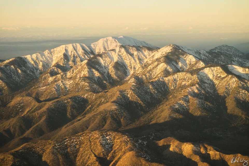 Aerial Over San Gabriel Mountains print