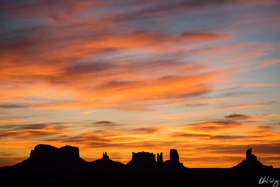 Monument Valley Silhouette print