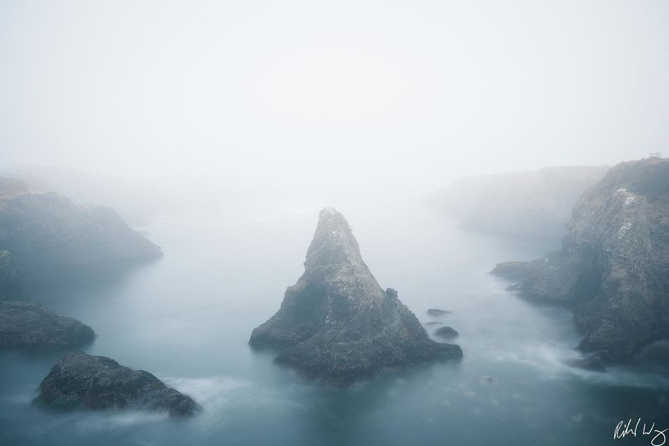 Foggy Morning, Mendocino Headlands State Park, California, Photo