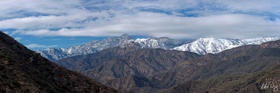 San Gabriel Mountains Panoramic, Angeles National Forest, California