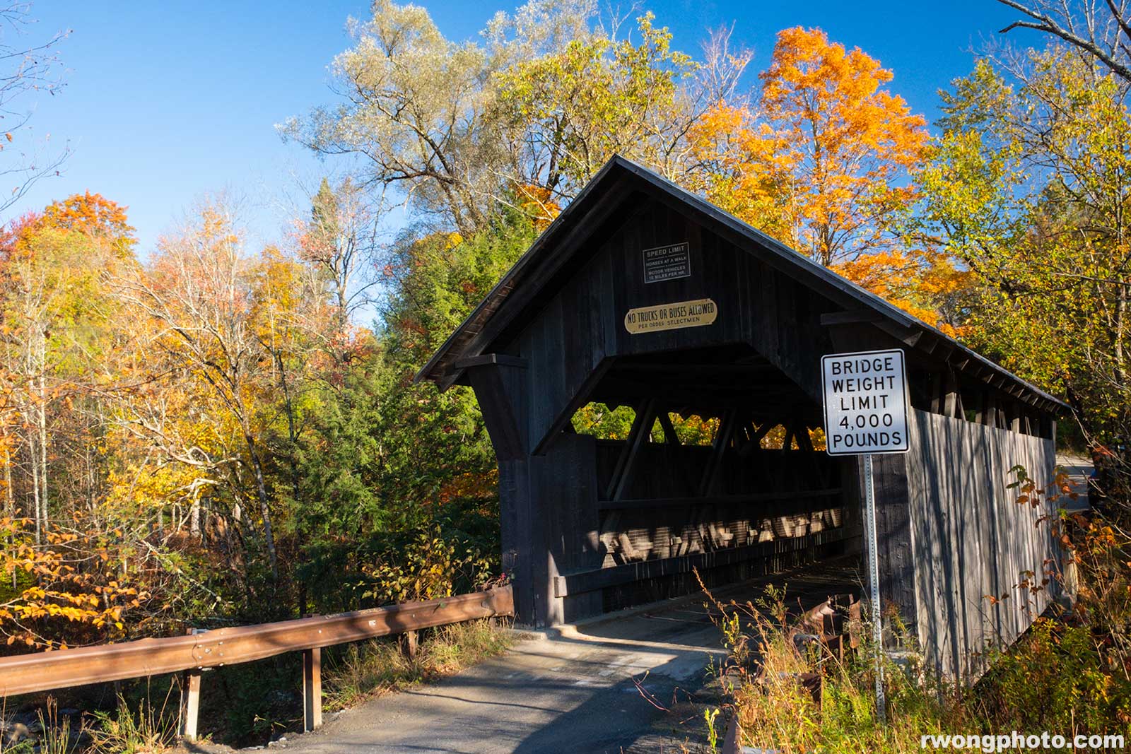 Gold Brook Covered Bridge, Stowe, Vermont photo
