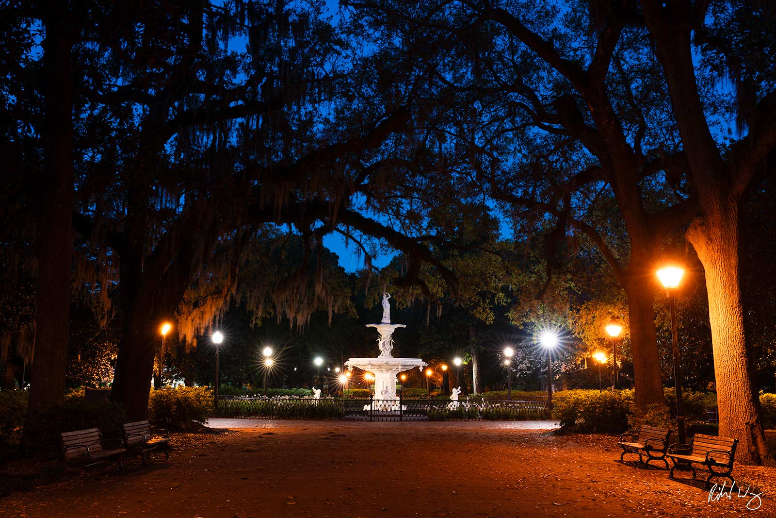 Fountain at Forsyth Park, Savannah, Georgia, photo