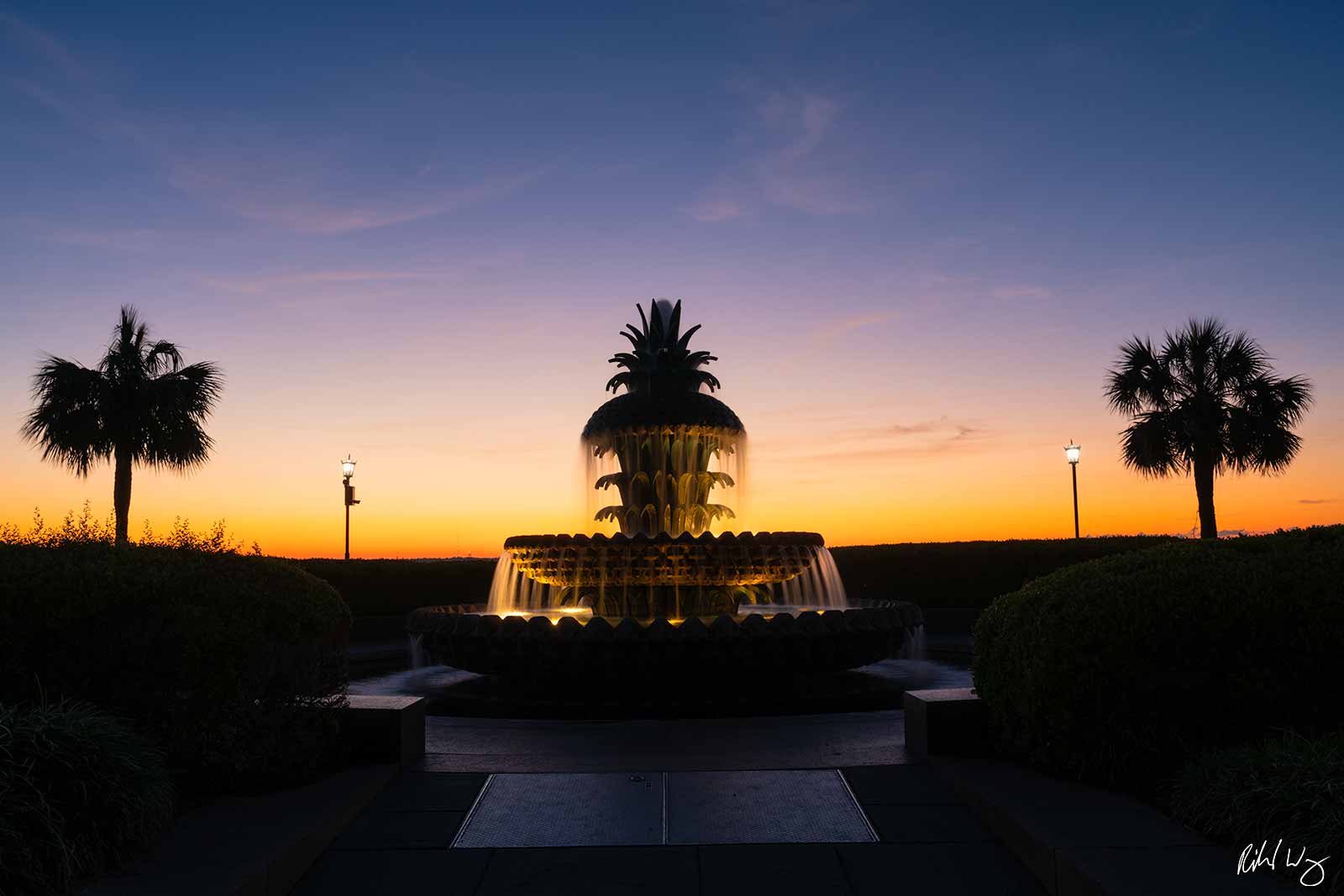 Pineapple Fountain at Joe Riley Waterfront Park, Charleston, South Carolina, photo