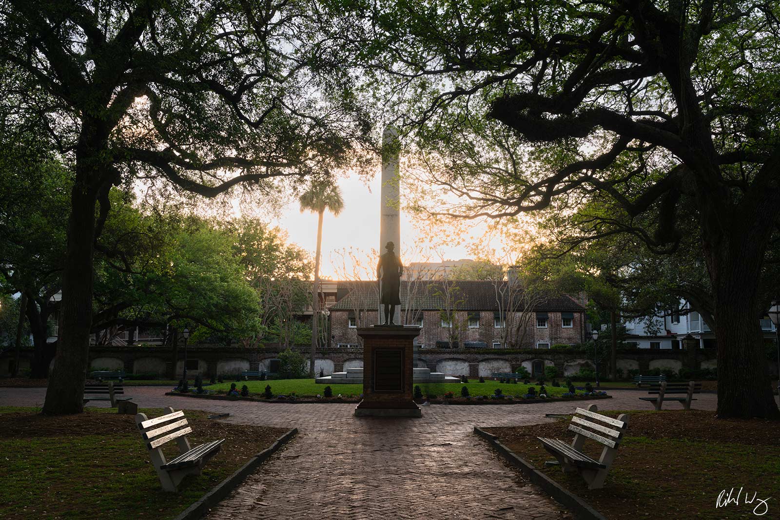 Washington Square at Sunrise, Charleston, South Carolina, photo