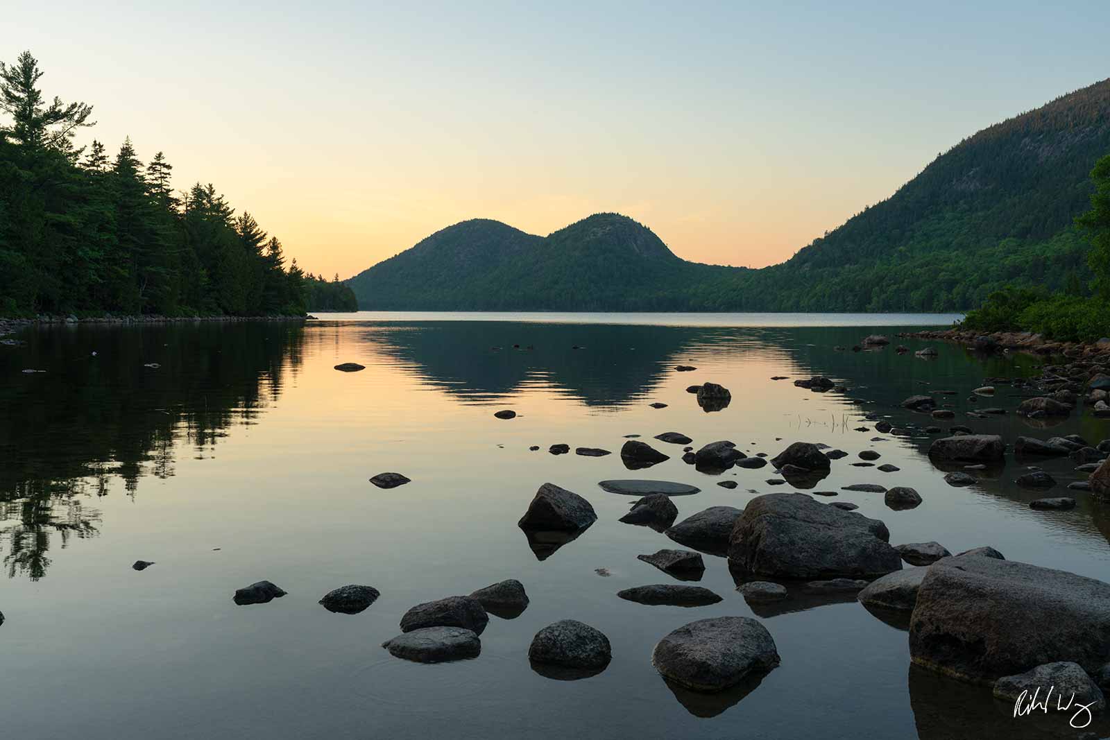 Jordan Pond Jordan Pond at Sunset, Acadia National Park, Maine, photo