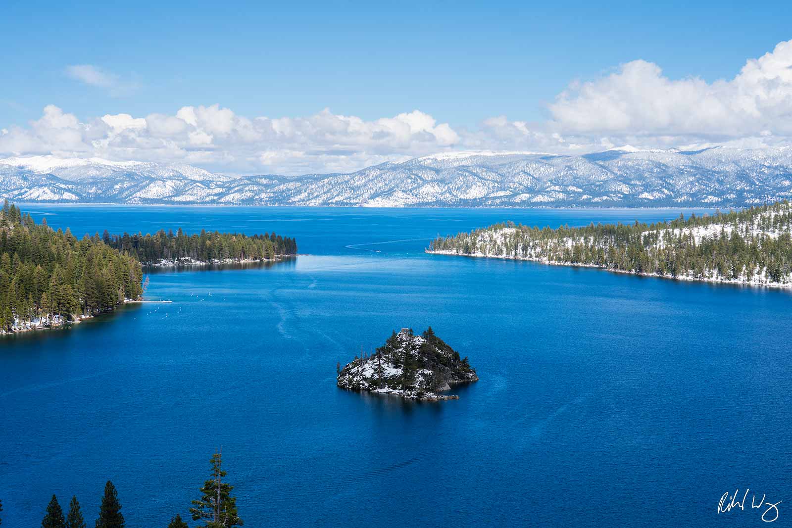 Lake Tahoe in Winter Lake Tahoe After Winter Snow, Emerald Bay State Park, California, photo