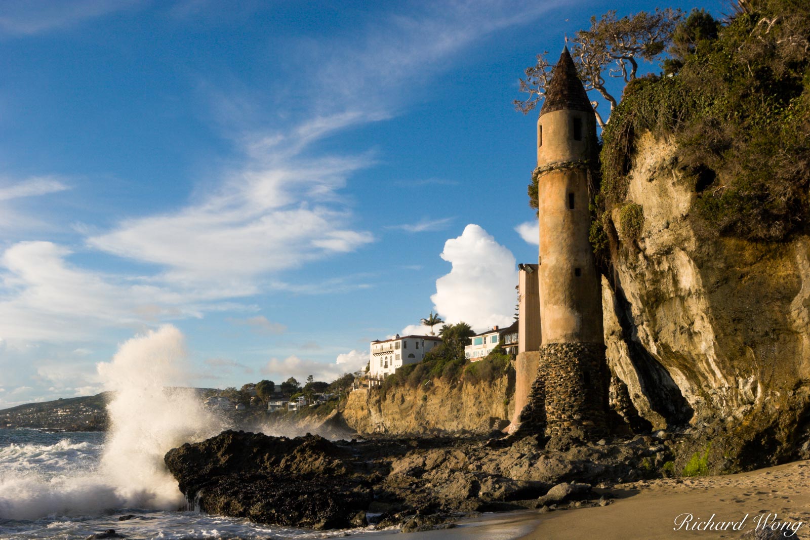 Castle Turret at Victoria Beach, Laguna Beach, California, photo