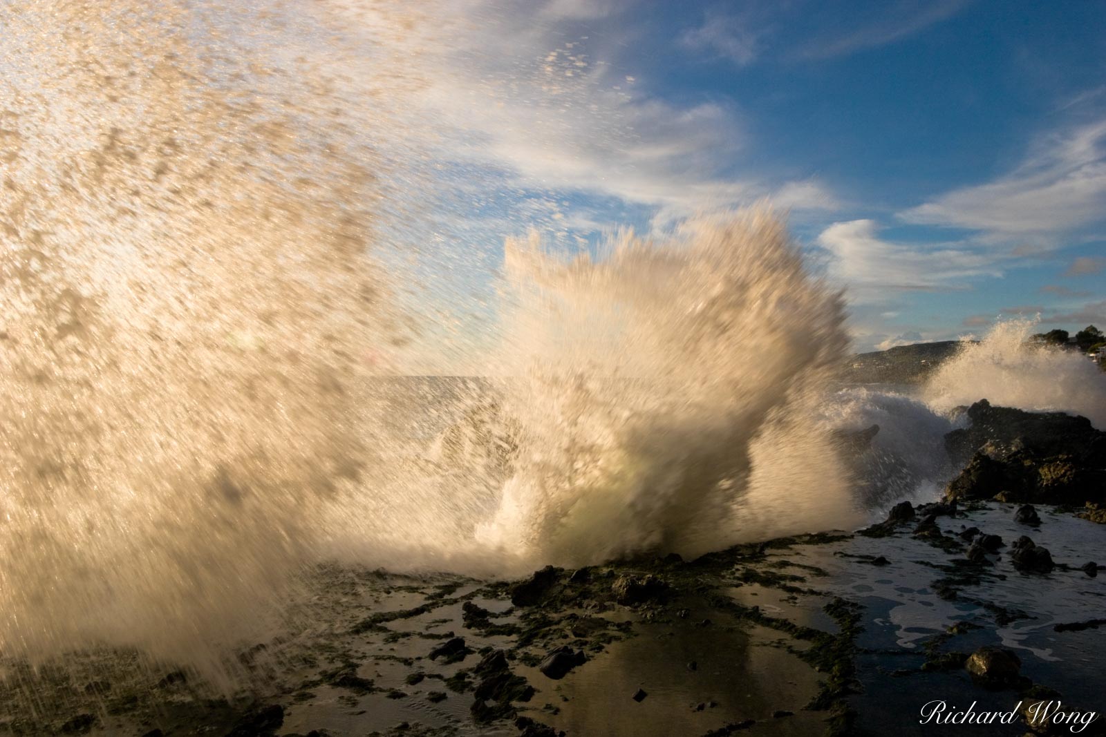 On Shore Wave Break at Victoria Beach, Laguna Beach, California, photo