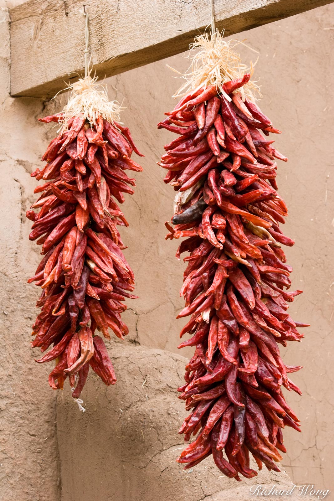 Hanging Red Chilis, Taos Pueblo, New Mexico