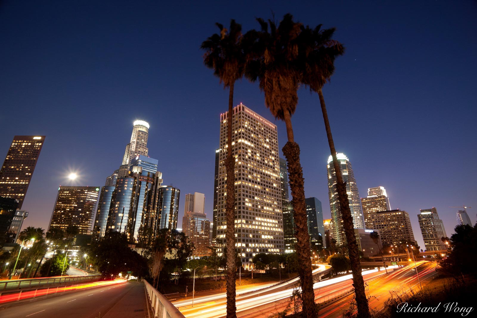 Downtown Los Angeles at Night, California, photo