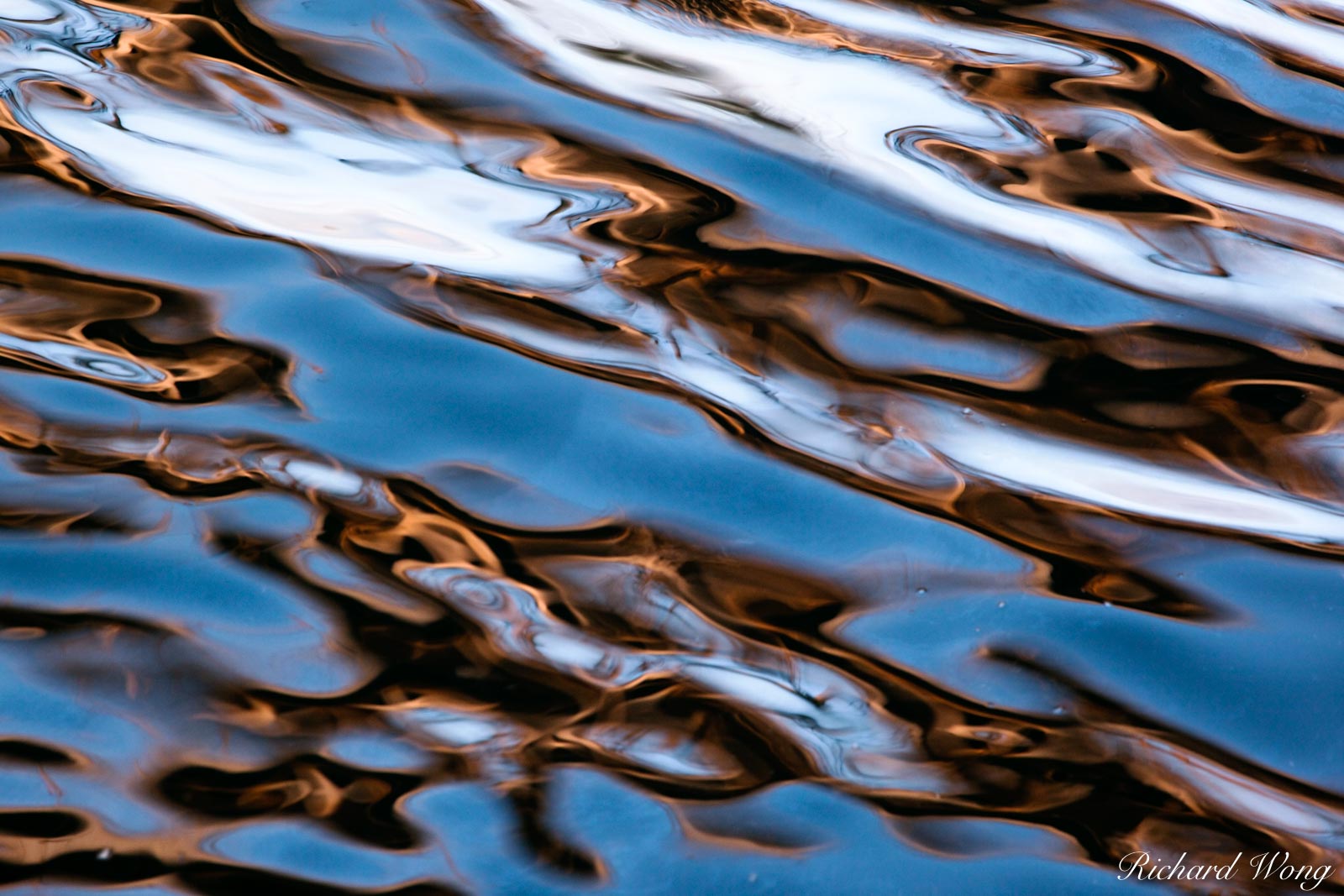 False Creek Water Reflection Abstract, Vancouver, B.C., photo