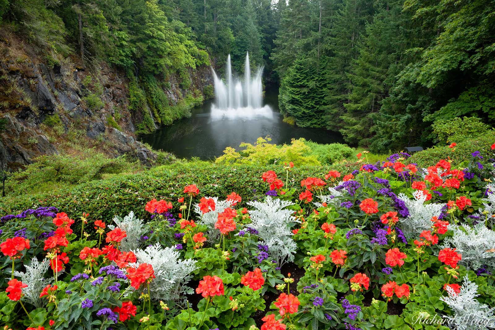 Ross Fountain at The Butchart Gardens, Vancouver Island, B.C.