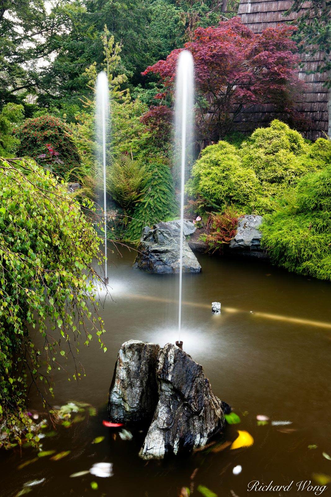 Beacon Hill Park - Garden Water Fountains, Victoria, British Columbia